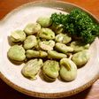 空豆のオイル蒸し