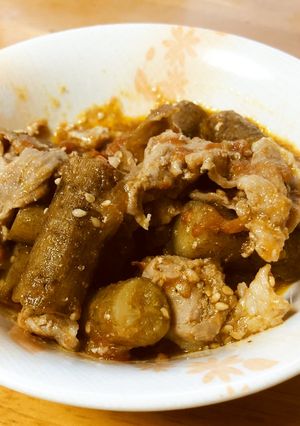豚肉とごぼうのトマト煮-レシピのメイン写真