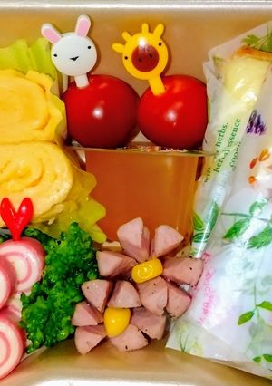 簡単可愛い！食パンでコーンパン弁当！-レシピのメイン写真