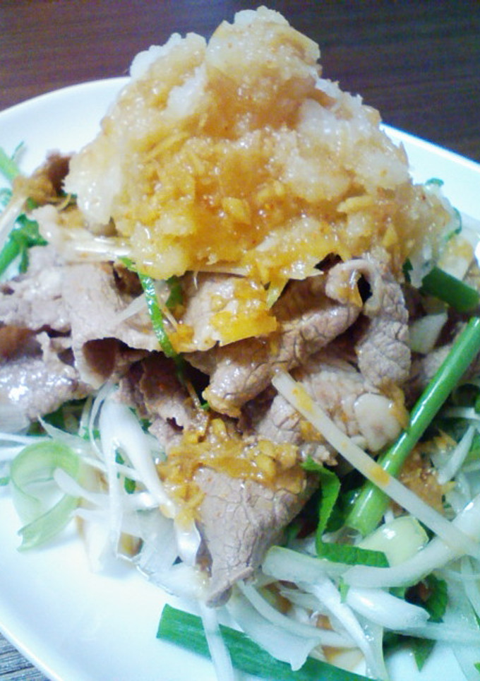 大根おろしでさっぱり★牛の冷しゃぶ-レシピのメイン写真