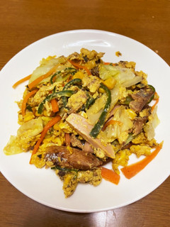味付けいらず!さんま蒲焼野菜炒め-レシピのメイン写真