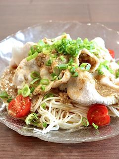 冷しゃぶごまダレ素麺-レシピのメイン写真