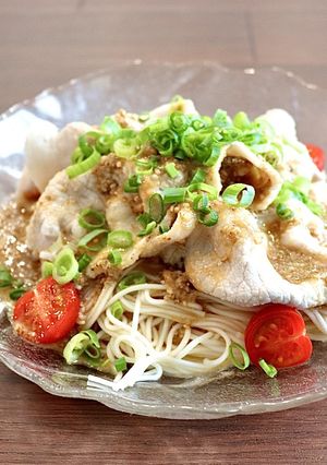 冷しゃぶごまダレ素麺-レシピのメイン写真