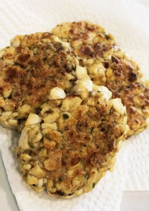 離乳食　豆腐　鰹節　青のり　おやき-レシピのメイン写真