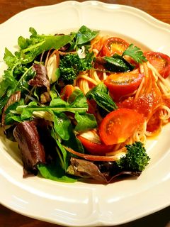 トマト²とハーブのサラダ冷麺-レシピのメイン写真