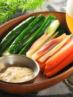 梅おかかマヨのディップ☆野菜スティックに-レシピのメイン写真