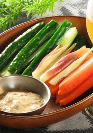 梅おかかマヨのディップ☆野菜スティックに-レシピのメイン写真