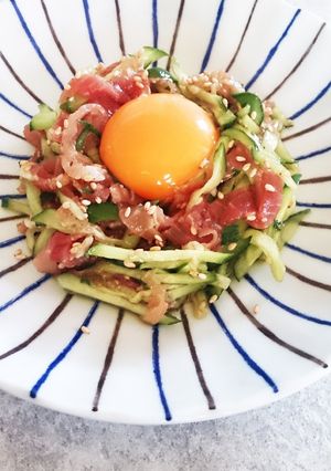 生ハムのユッケ風-レシピのメイン写真