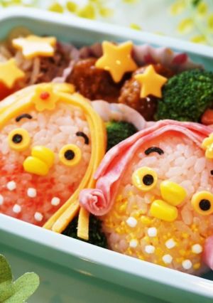 コロンと可愛い アマビエ 弁当!-レシピのメイン写真