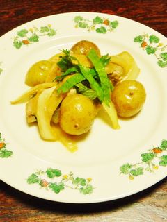 おいしい鶏と新玉・新ジャガバター醤油炒め-レシピのメイン写真
