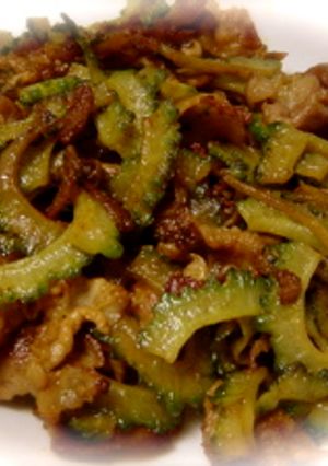 ゴーヤーと豚肉のカレー粉炒め♪-レシピのメイン写真