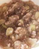 離乳食中期〜後期　ナスと挽肉のあんかけ