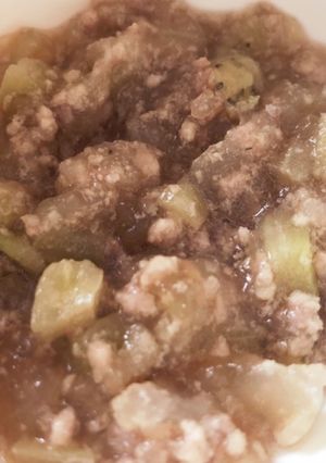 離乳食中期〜後期　ナスと挽肉のあんかけ-レシピのメイン写真