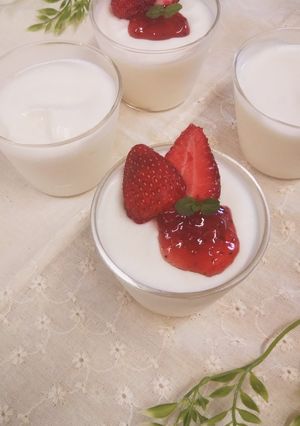 豆乳メレンゲとヨーグルトで淡雪レアチ風-レシピのメイン写真