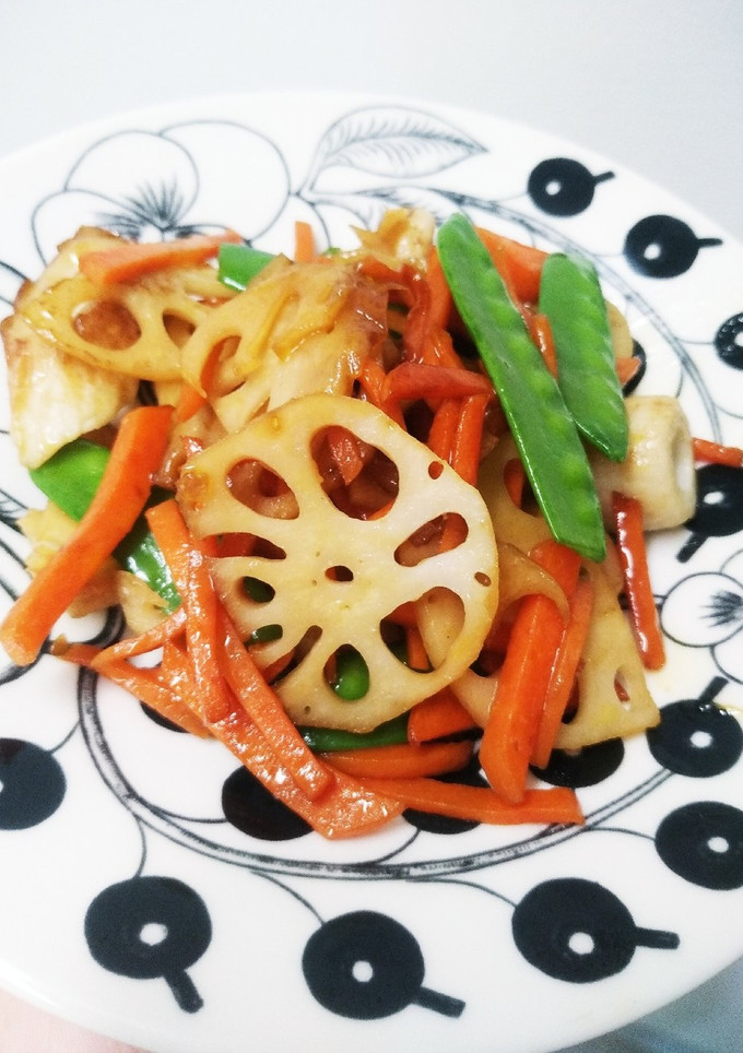 簡単♪蓮根とちくわのオイスターソース炒め-レシピのメイン写真