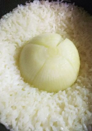 【子どもと作ろう】下中たまねぎご飯-レシピのメイン写真