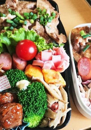 高３男子のお弁当とお父さん6月1日-レシピのメイン写真