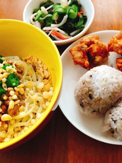 ズボラ★ネバネバ冷そうめん-レシピのメイン写真