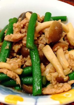 【ひき肉で簡単♪】ニンニクの芽炒め-レシピのメイン写真