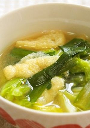 ニラとキャベツの味噌汁♪-レシピのメイン写真