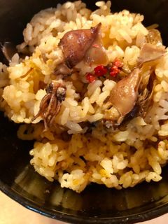 旬の味覚!ホタルイカの炊き込みご飯-レシピのメイン写真