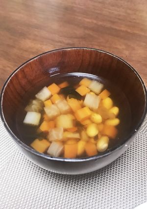 お野菜コロコロ和風スープ-レシピのメイン写真