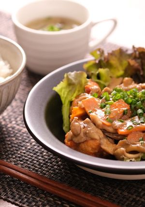 簡単!キノコたっぷり麻婆風唐揚げ-レシピのメイン写真
