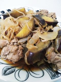 簡単♪さつまいもと牛肉の甘辛煮-レシピのメイン写真