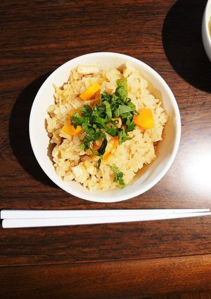 なめたけ缶で簡単玄米炊き込みご飯★☆-レシピのメイン写真