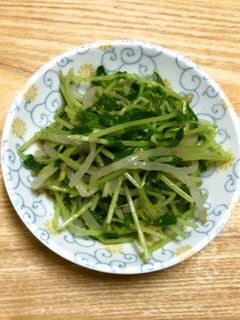 レンジで簡単♪豆苗ともやしのナムル-レシピのメイン写真