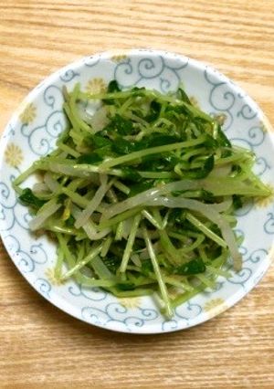 レンジで簡単♪豆苗ともやしのナムル-レシピのメイン写真
