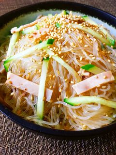 餃子のたれで!簡単ヘルシー春雨サラダ-レシピのメイン写真