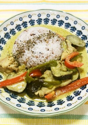 油を使わないグリーンカレー-レシピのメイン写真