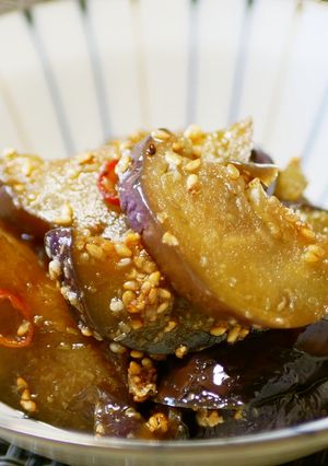 ごま香るナスの炒め煮-レシピのメイン写真