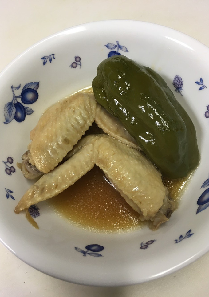 手羽先とピーマンの煮物-レシピのメイン写真