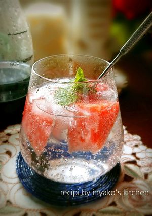 ✫スイカとミントのシュワッシュワ炭酸水✫-レシピのメイン写真