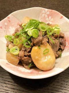 手間なし♪牛コマでどて焼き風-レシピのメイン写真