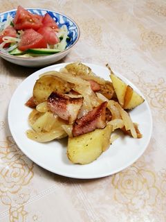ジャガ&ベーコンソテー-レシピのメイン写真