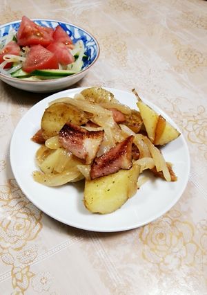 ジャガ＆ベーコンソテー-レシピのメイン写真