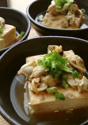 焼き豆腐とあさりの煮物-レシピのメイン写真