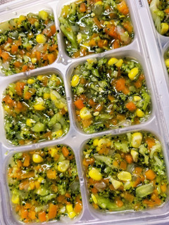 野菜とコーンのコンソメ煮☆離乳食完了期-レシピのメイン写真