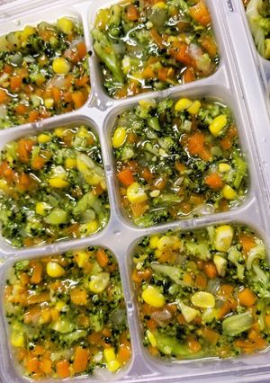 野菜とコーンのコンソメ煮☆離乳食完了期-レシピのメイン写真