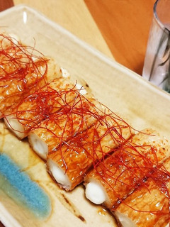 簡単酒肴☆ピリ辛タレのチーズinちくわ-レシピのメイン写真