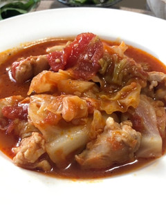 キャベツと鶏肉のトマト煮-レシピのメイン写真