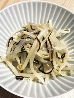 もやし 塩昆布和え-レシピのメイン写真