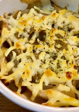 舞茸と玉ねぎのチーズ焼き-レシピのメイン写真