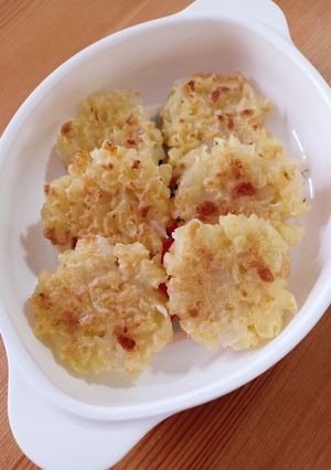 【離乳食】野菜と納豆のマカロニおやき-レシピのメイン写真