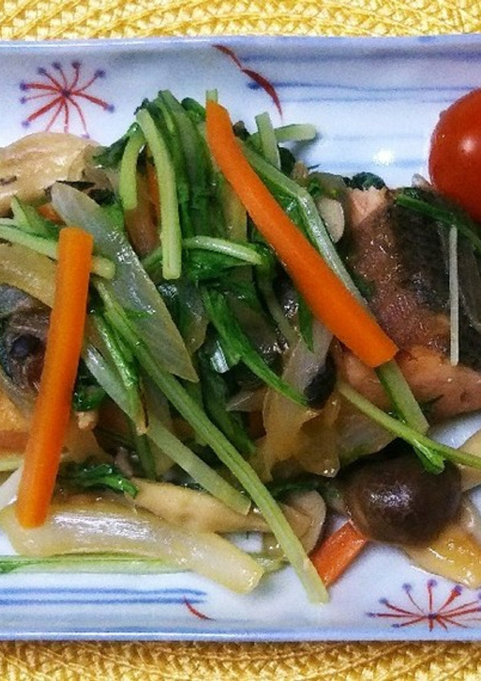 たっぷり野菜と鮭の蒸し焼き-レシピのメイン写真