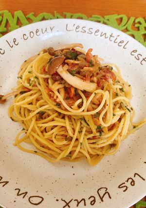 大葉ベーコンしめじのペペロンチーノ☆★-レシピのメイン写真