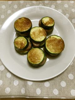 ズッキーニのピザ風はさみ焼き-レシピのメイン写真